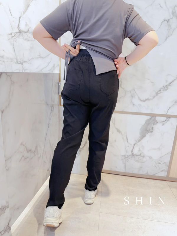 心心念念夏季最愛左貓貓涼感工作褲(黑/軍綠) 