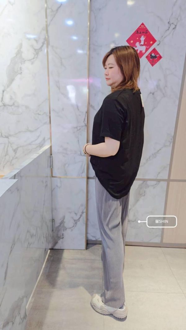 夏天最愛幾何圖冰瓷棉T(粉/黑) 