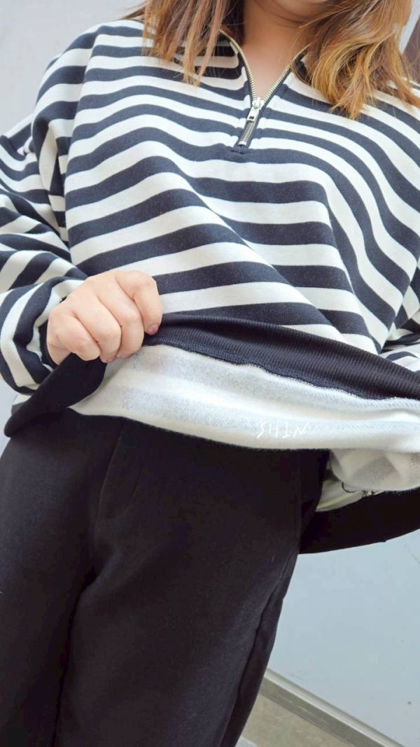 KOREA正韓拉鍊立領T 