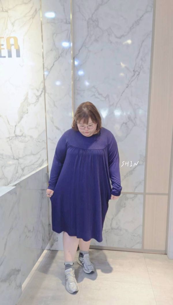 長袖莫代爾睡衣(黑/藍) 