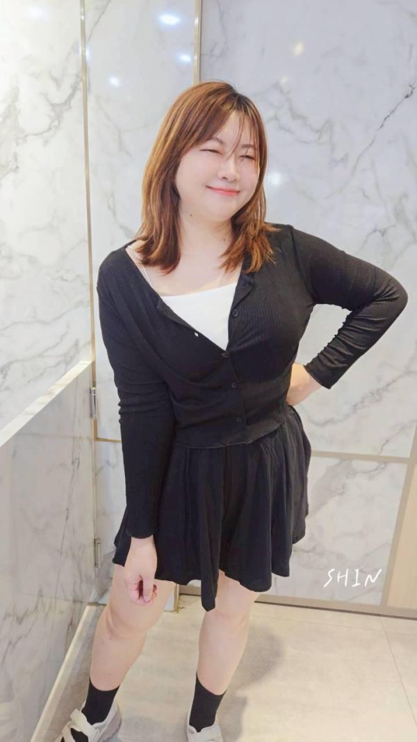 平口bra背心坑條褲裙三件套 