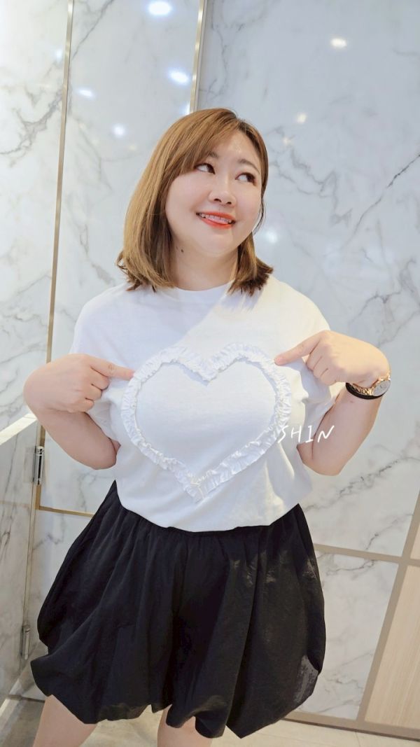 正韓立體愛心T 