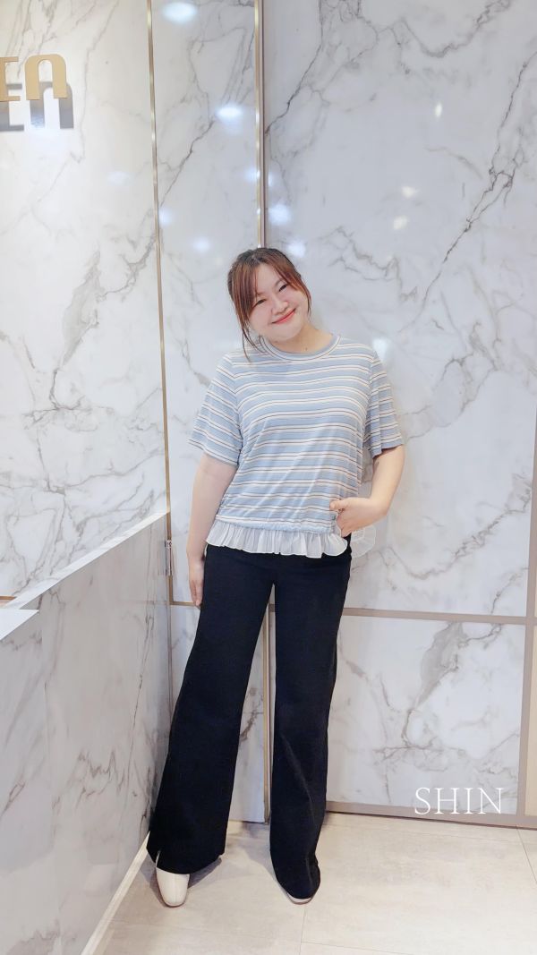 廣州高腰闊腿喇叭褲 