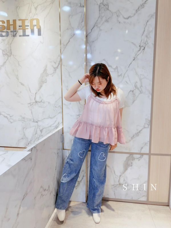 韓式小姊姊透紗外罩背心(灰/粉紫/白) 