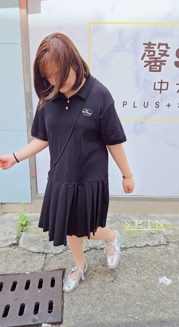 愛心包包POLO裙(黑/卡其/粉) 