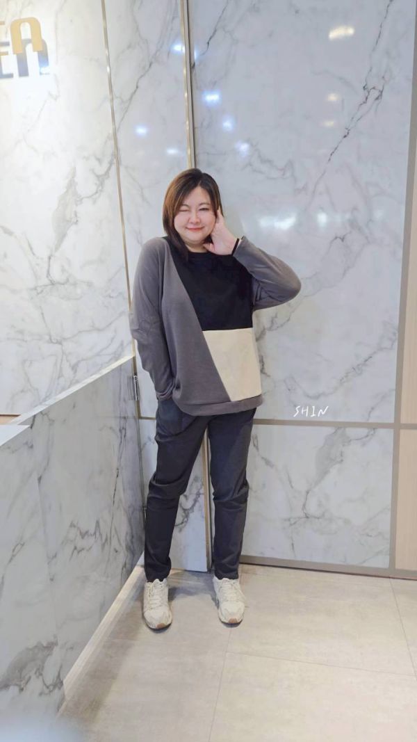 腰釦小刷毛工作褲(灰/黑) 