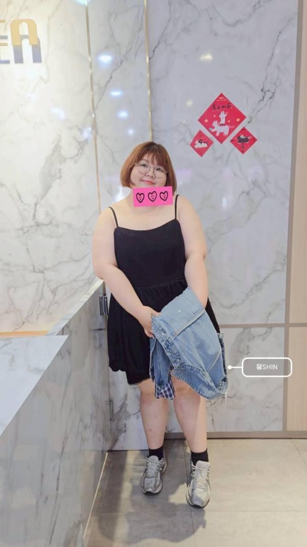 平口細肩花苞長版 