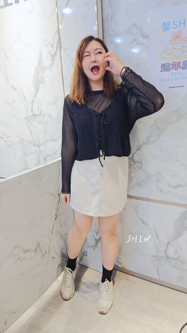 好漂漂點點內搭網衣(咖/黑) 