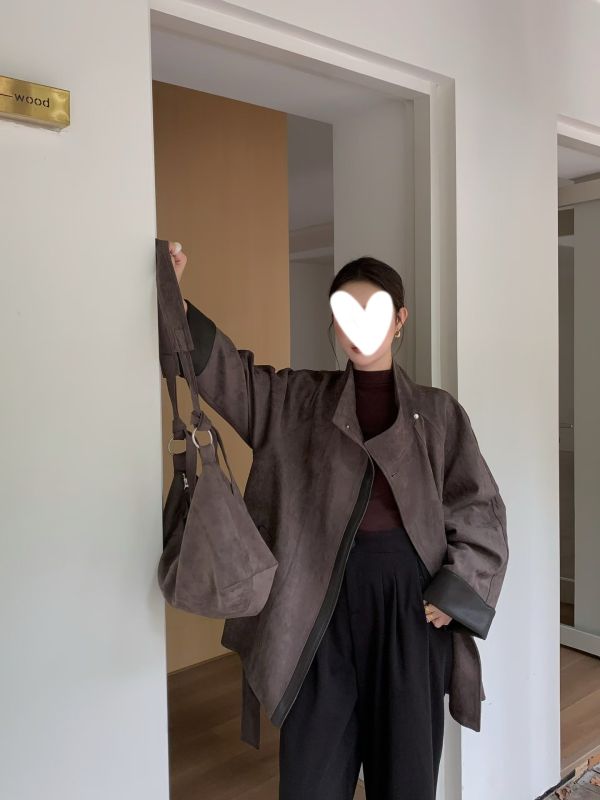 麂皮風衣外套(卡其/深咖/深灰) 