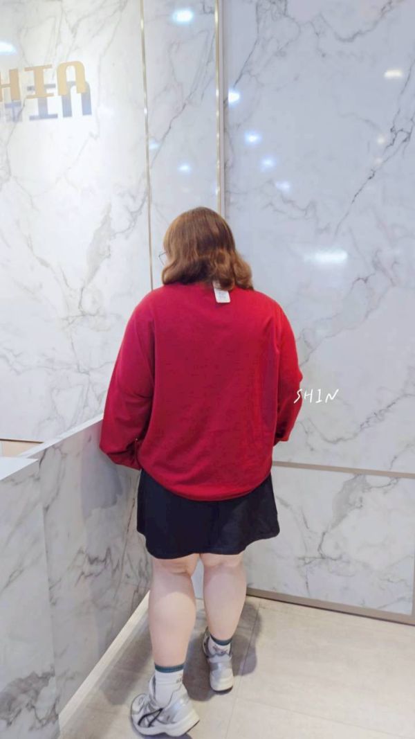 撞色曼巴棉T(藍/紅) 