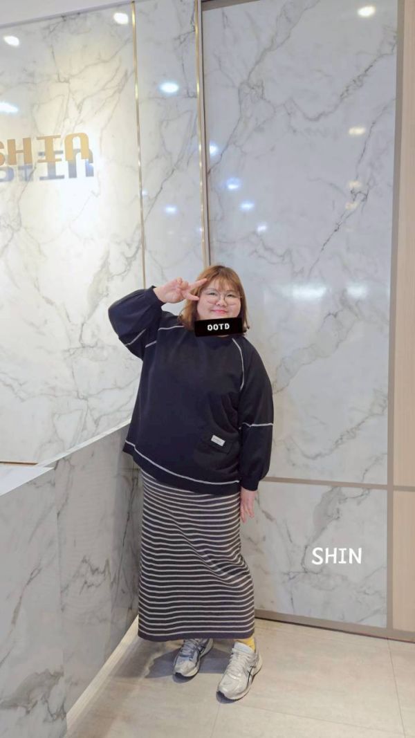 明線設計太空T(杏/黑) 