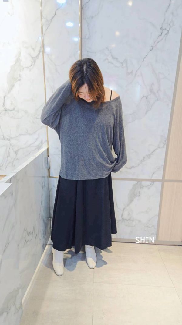 柔弱風細肩長洋+兩穿外罩 