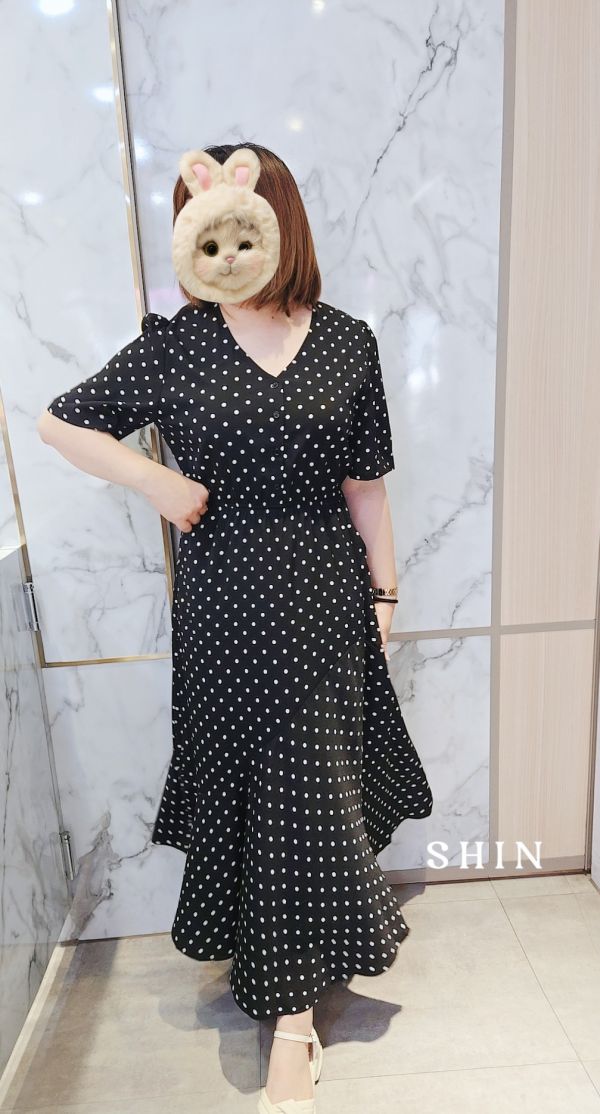 V領點花長洋(點點/花朵) 