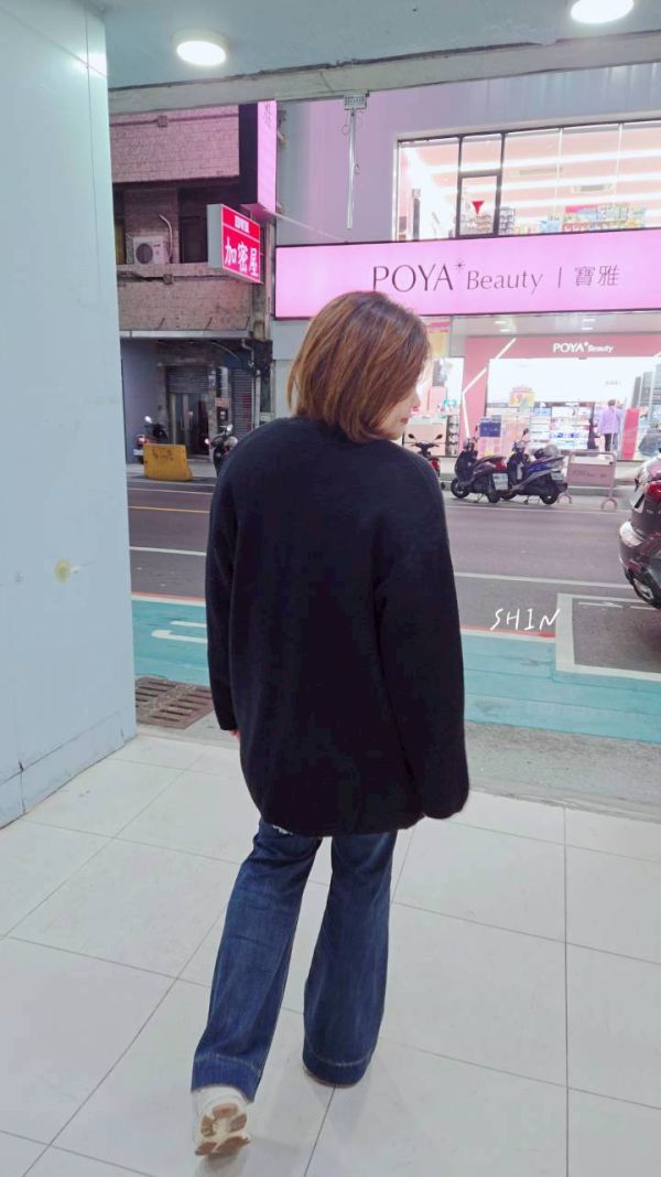 綿羊絨大口袋排釦罩衫(杏/綠/黑) 