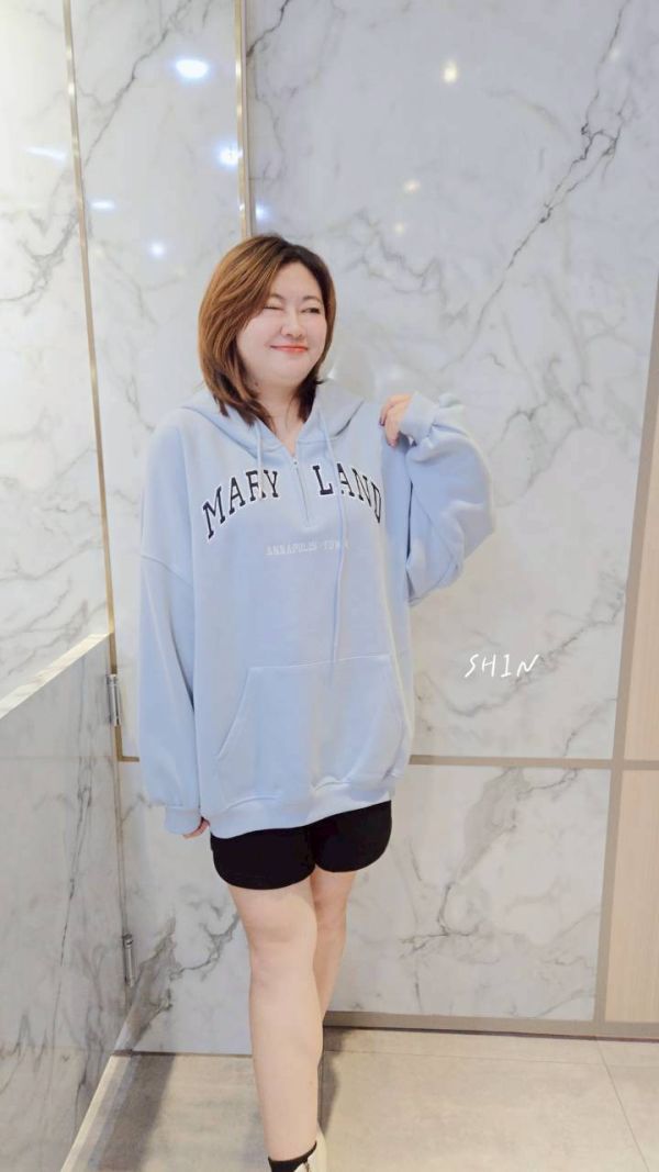 馬里蘭帽T(黑/奶灰/淺藍/奶油) 