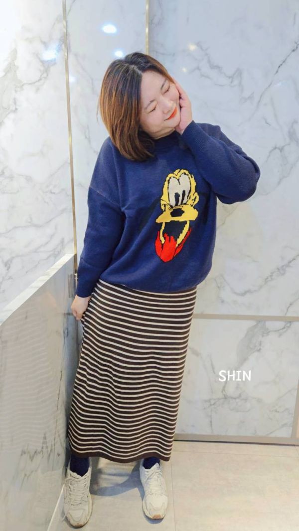 最可愛布魯托針織上衣(藍/杏/灰/粉) 