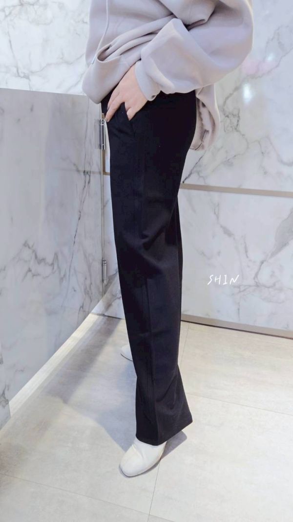 彈性萊卡抽繩西裝褲 