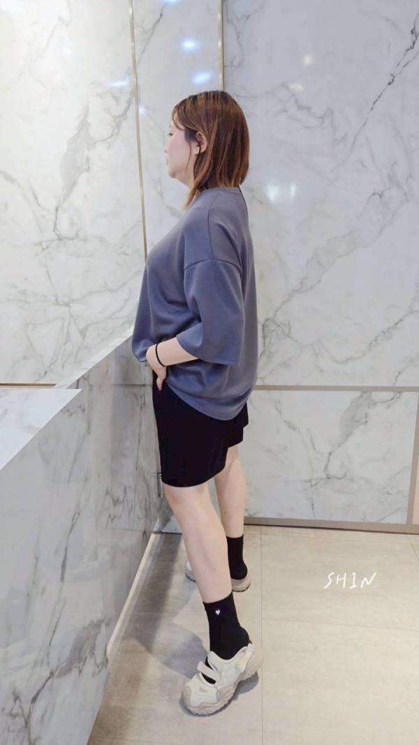 哈!又是包色款 太空棉素色大T(粉紫/杏/灰藍/黑) 