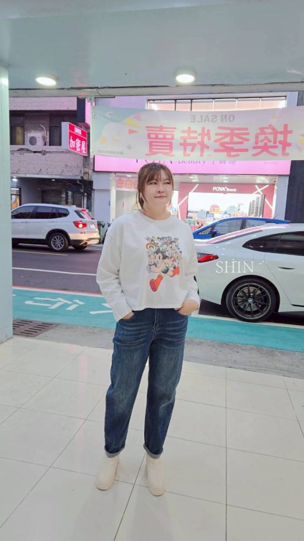 復古原子卡通T(深灰/焦糖/白) 