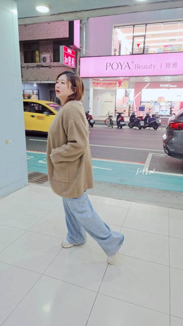 綿羊絨大口袋排釦罩衫(杏/綠/黑) 