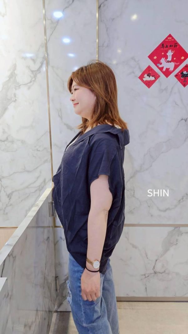 真兩件背心+項鍊襯衫(芥黃/粉/深藍) 