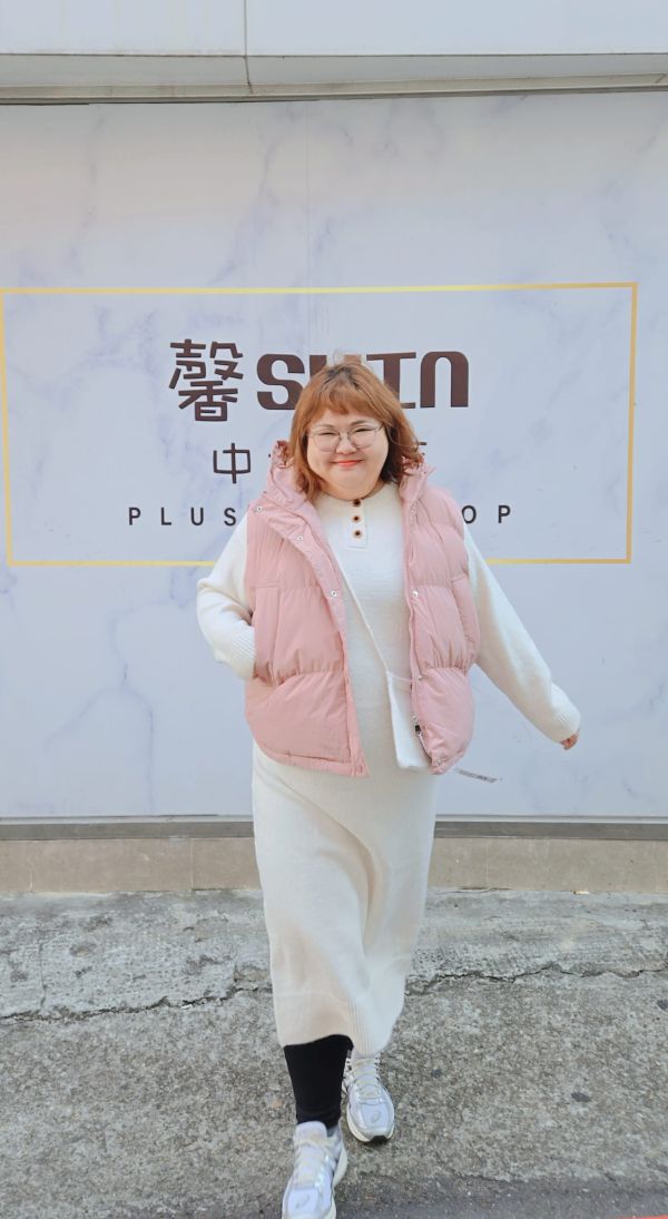 彩色糖果的連帽鋪棉背心(黑/粉/黃/酒紅/杏/卡其/淡藍) 