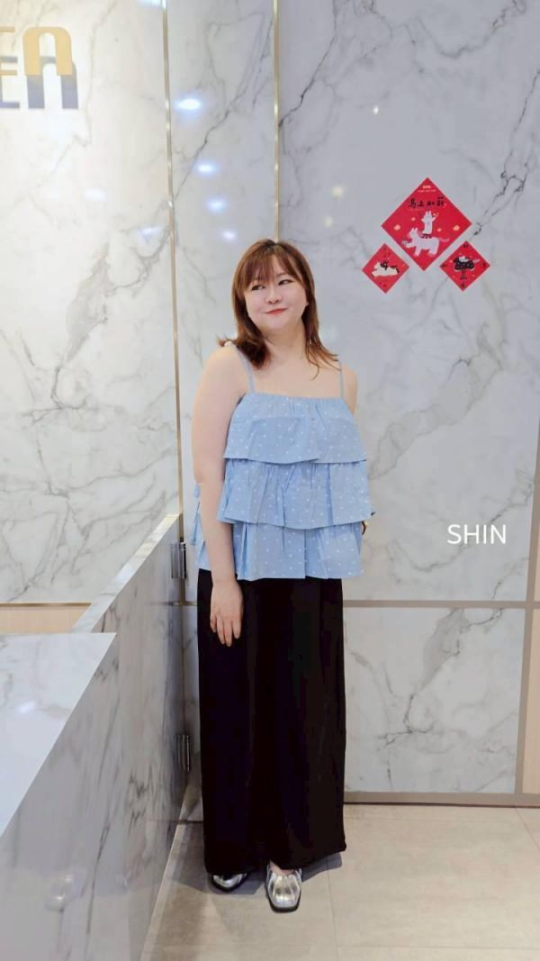 夏天美一波滿版小花牛仔背心(深/淺) 