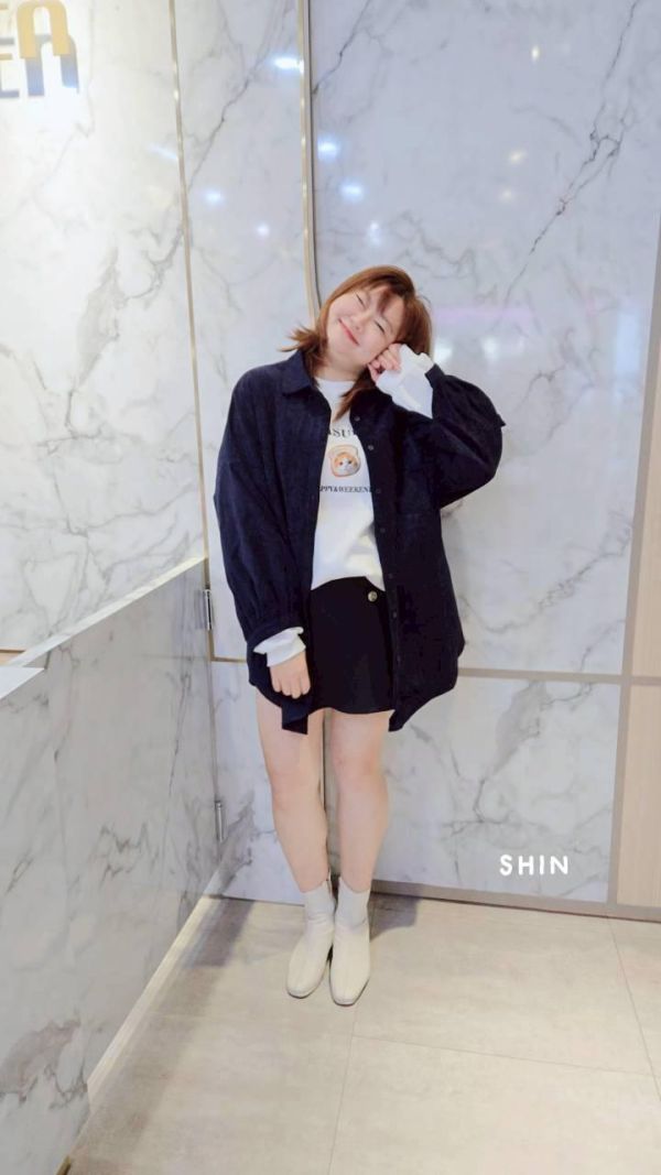 長腿瘦瘦挺布褲裙(黑/白) 