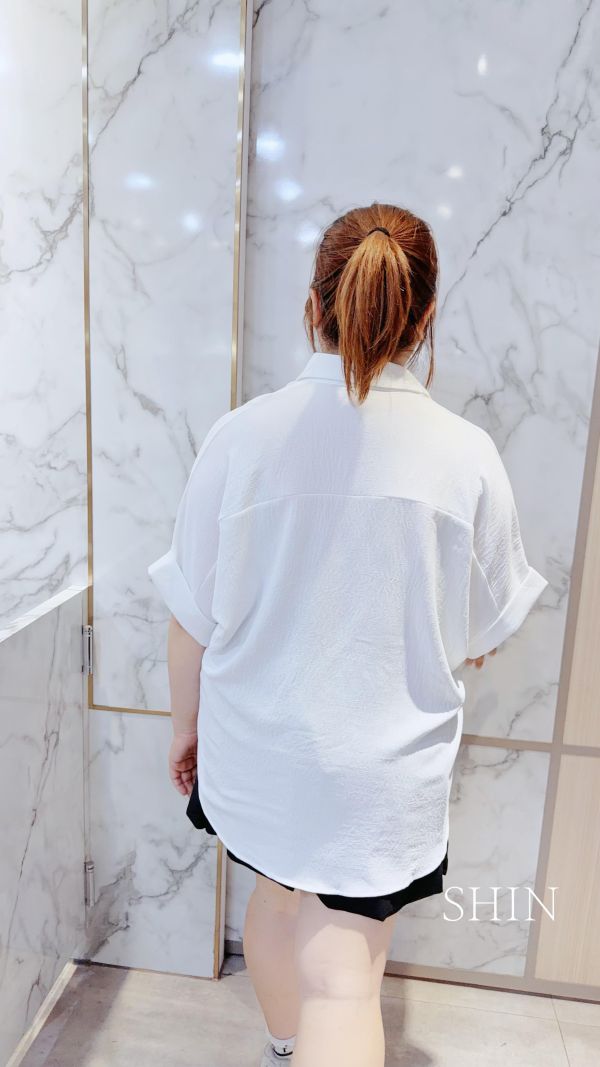 涼涼棉麻襯衫(深藍/Q黃/白) 