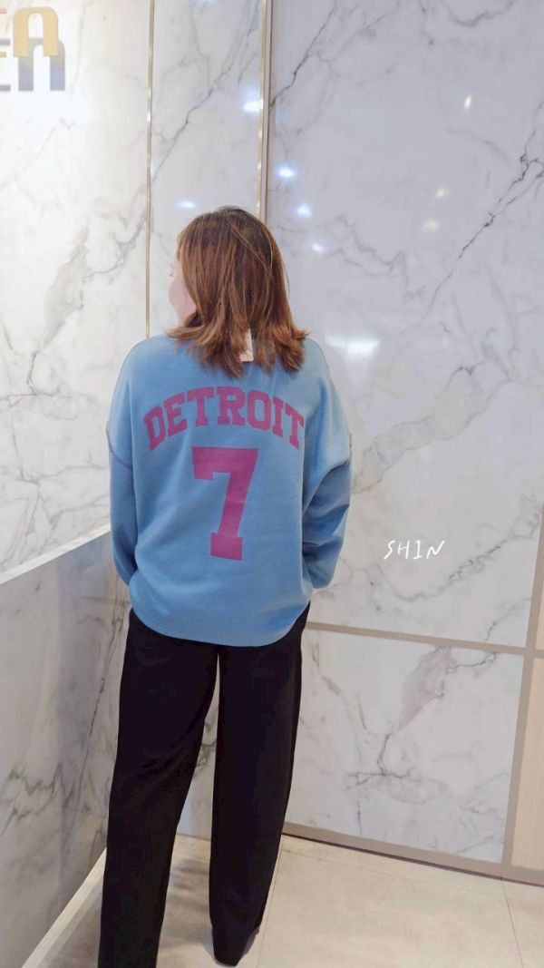 正韓小刷毛美式背7大T(紅/灰/藍) 