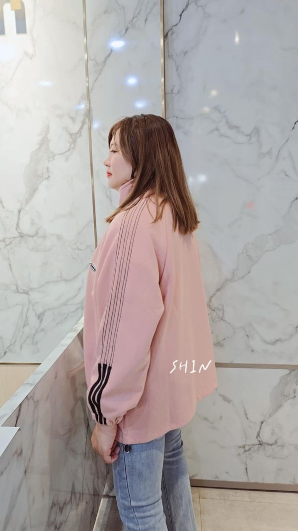 運動風外套(附包包)(粉/灰/白/黑) 