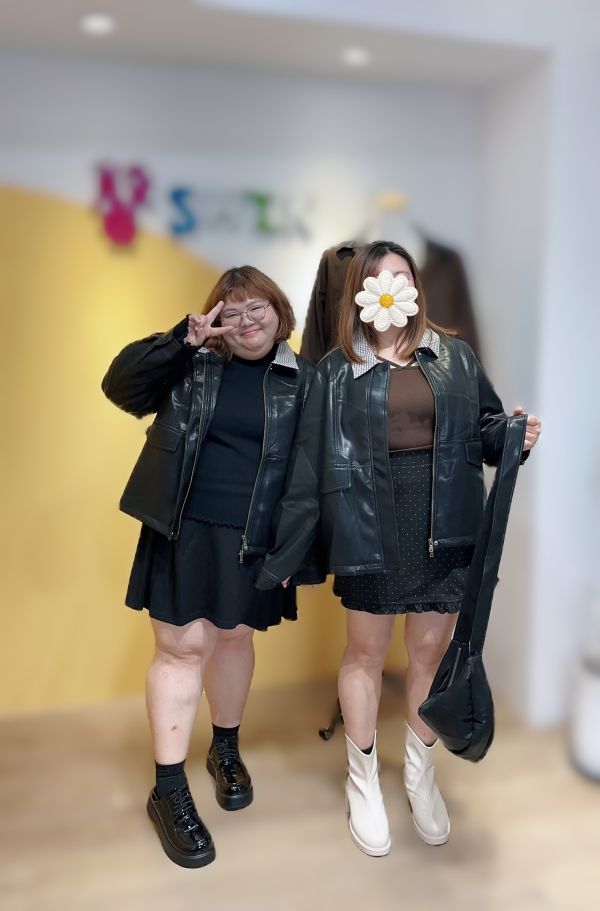 有夠流行的鋪棉皮衣外套(附包 