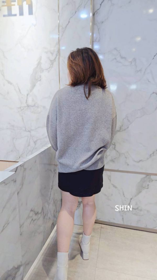 最可愛布魯托針織上衣(藍/杏/灰/粉) 