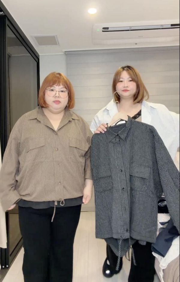 正韓軟棉麻下綁繩直紋襯衫(白/咖/黑） 