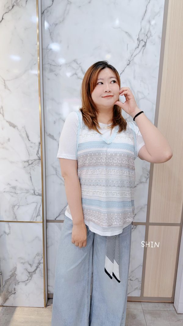 海洋風貝殼珍兩件上衣組 