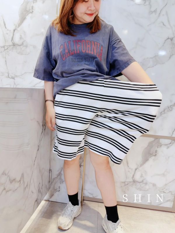 韓版中性休閒短褲 