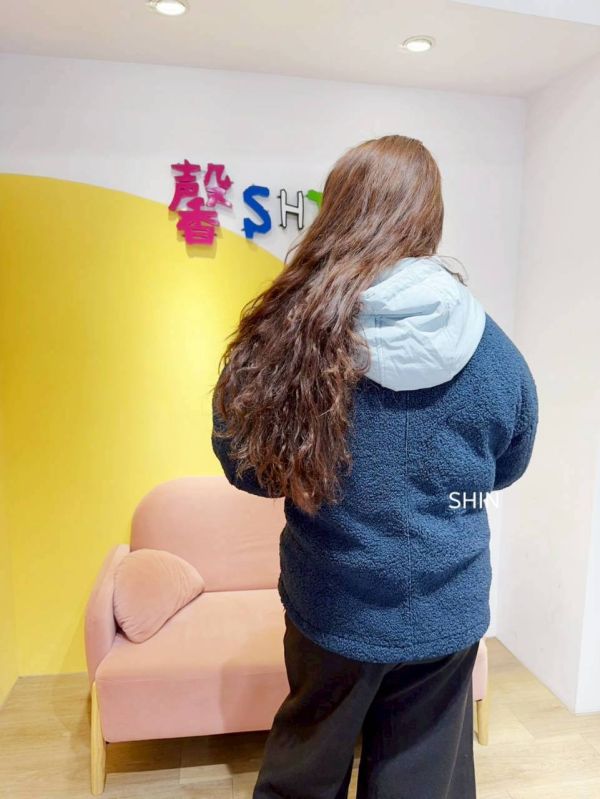 韓版歐膩奶油邊Q毛外套 