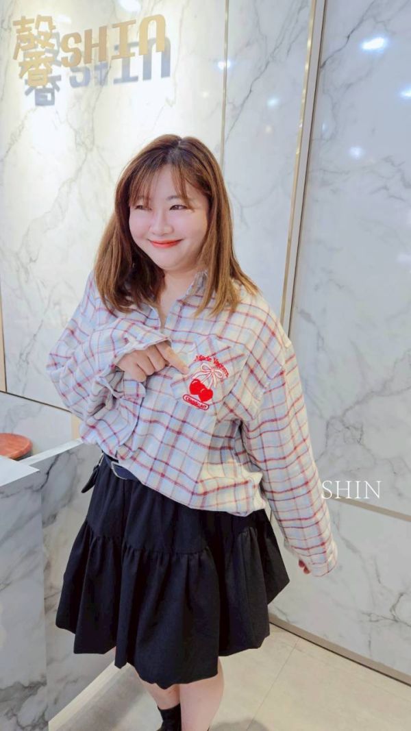 櫻桃格子襯衫 
