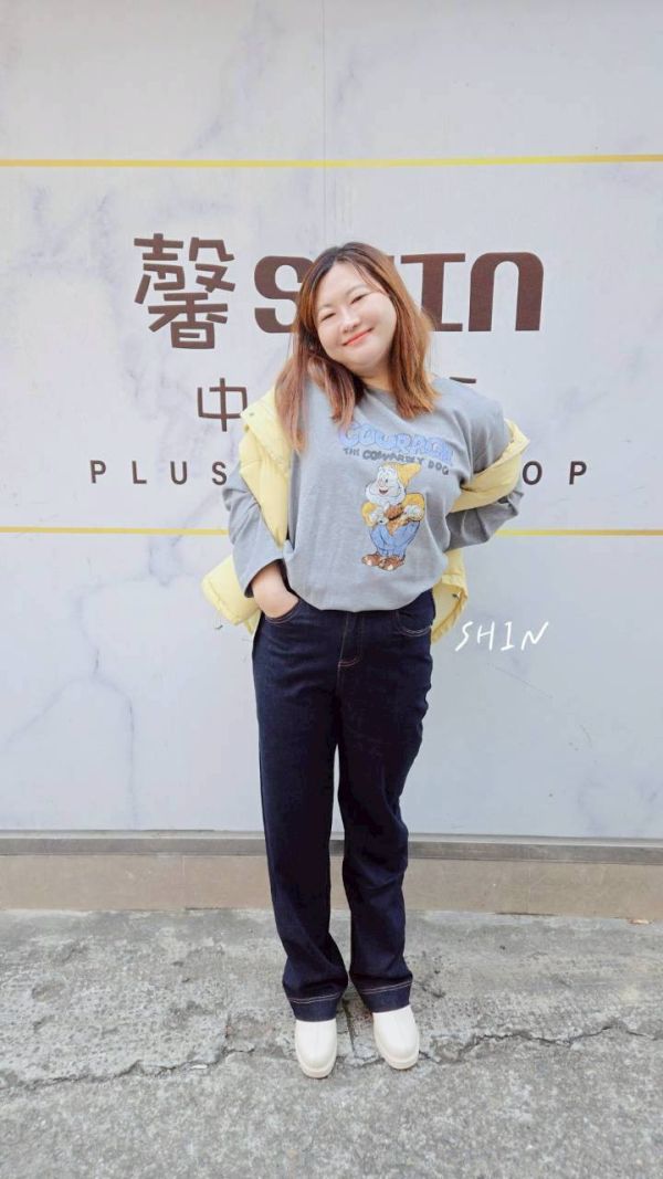 小矮人磨毛T(白/灰) 