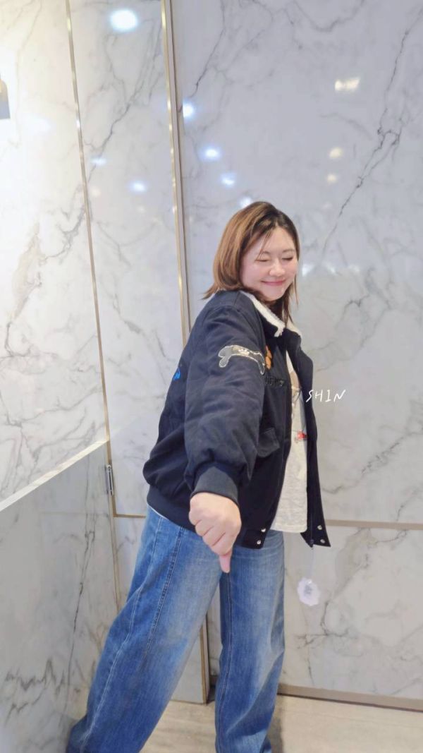 韓高飛棉衣外套(粉/藍) 