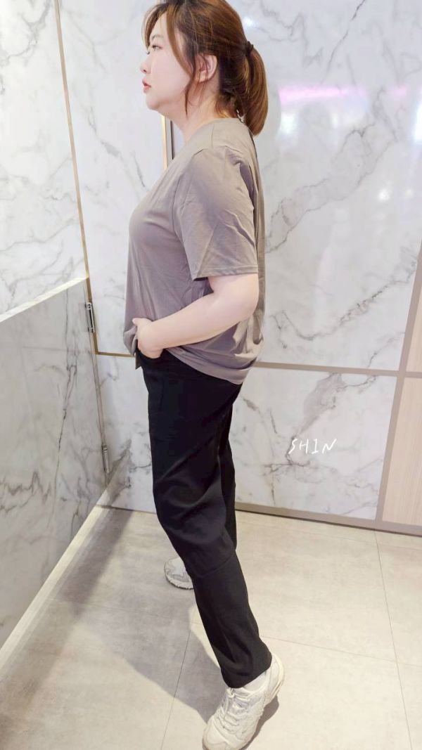 冰瓷棉斜邊排扣T 