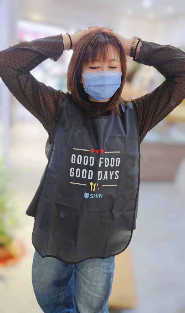 好好吃飯好好生活的自訂大人款防水圍兜 