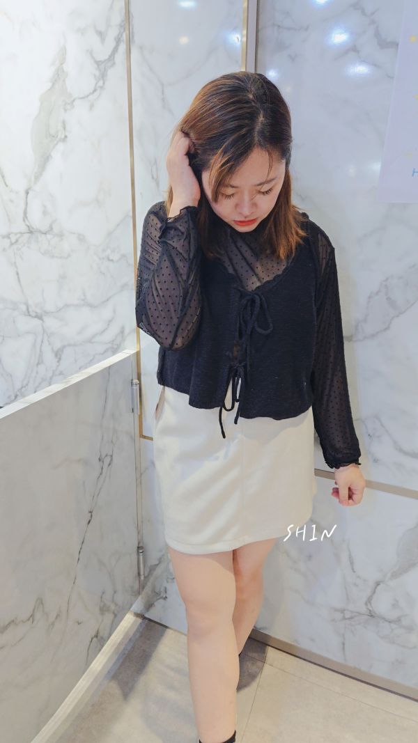 好漂漂點點內搭網衣(咖/黑) 
