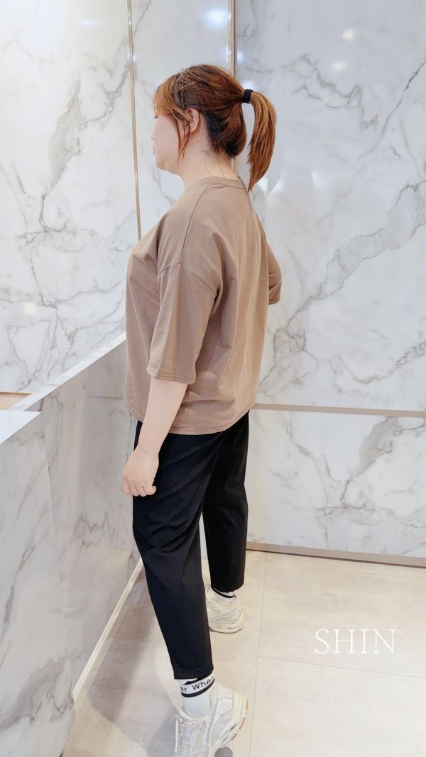 韓版手繪胖鴨鴨T(杏/深灰/咖) 