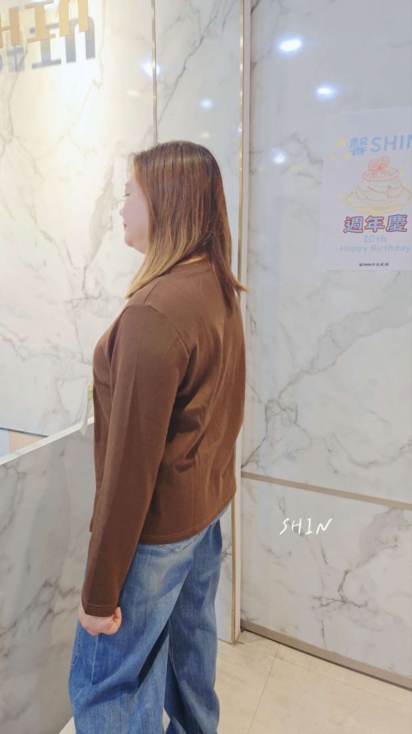 拼接小百褶上衣(黑/咖/灰) 