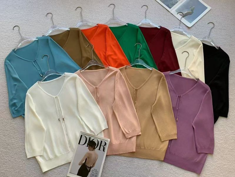 排珠簡單兩線針織衣(多色) 