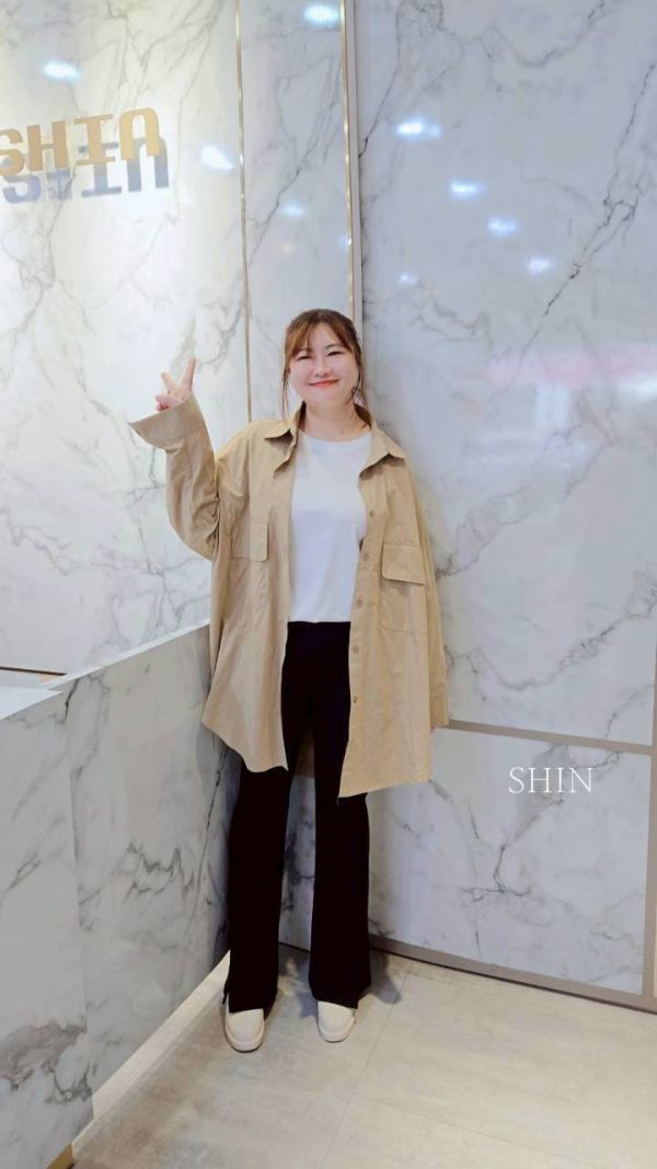 百搭簡約長袖T恤(黑/白) 