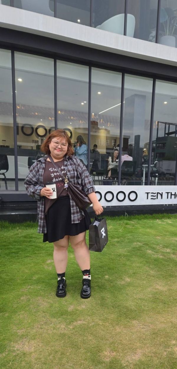 格子背心假兩件襯衫(黑/藍/咖) 