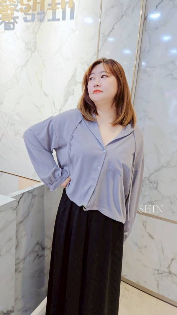 連帽雪紡罩衫(藕粉/卡其/灰/黑) 