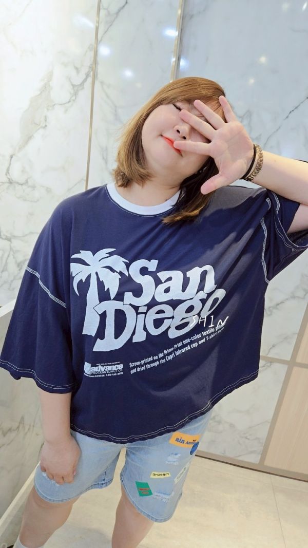 正韓San Diego T（黃/白/深藍） 